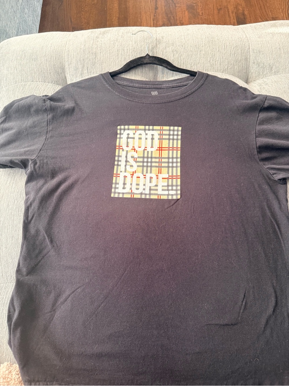 Black Short Sleeve Graphic Tee - GOD IS DOPE